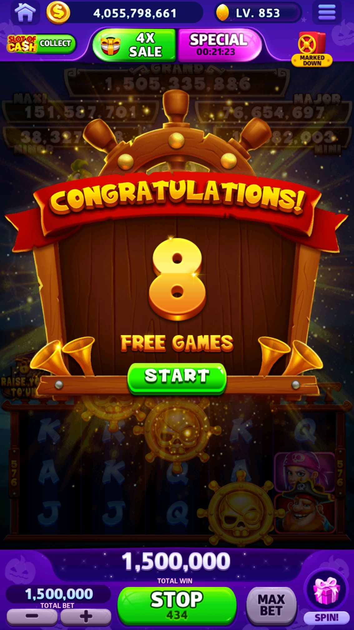 Slots of Vegas game